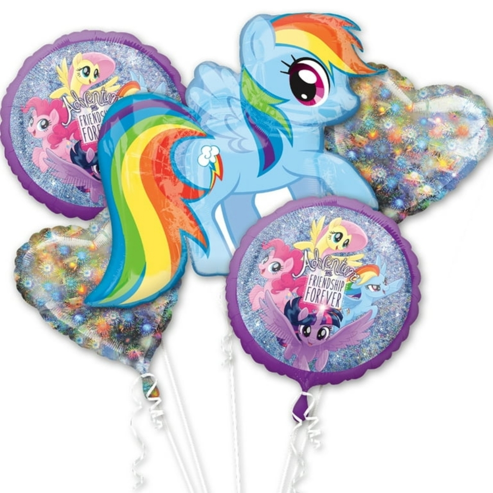 My little pony 5pc balloon bouquet sherisessweettreats.com